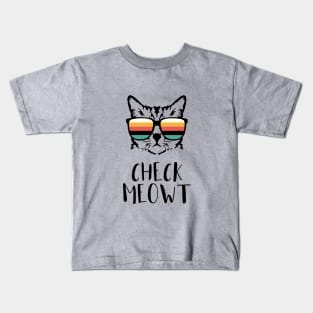 Check Meowt Kids T-Shirt